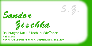 sandor zischka business card